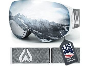 #197 WildHorn Outfitters Roca Ski Goggles Men, Women, And Youth US Ski Team Official Supplier UV400