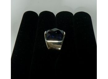 Size 12 Ring- Purple Stone Stainless?