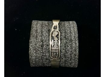 Egyptian Themed Sterling Bracelet