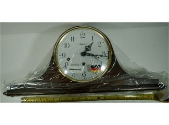 Delweaco Triple Chime Mantle Clock NOS - Opened For Pictures- Mint