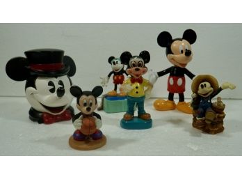 6 Mickey Mouse Figures ,music Box