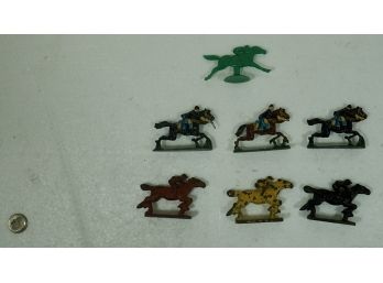 7 Race Horses , 1 Plastic , 3 Cast Iron ,3 Lead