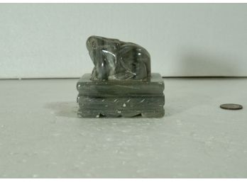 Stone ( Onyx ? )  Water Dropper Korea.  2 1/2' L X 2 1/2' T X 1 78' W