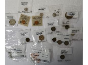 16 Piece Lot Sealed / Mostly  Unc , U S Coins- Silver-  Littleton Coin Co