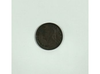1832 Province Of Nova Scotia One Penny Token King George IV