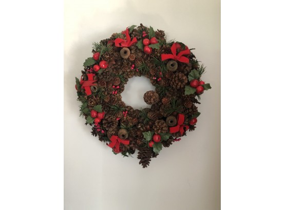 16' Pine Cone Wreath