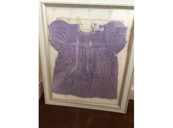 Framed Purple Baby Dress