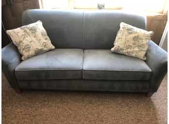 Blue Sofa Microfiber (bowe Furniture)