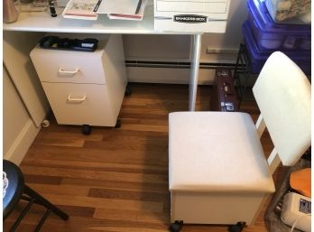 2 Sewing Tables, Chair, File & Credenza
