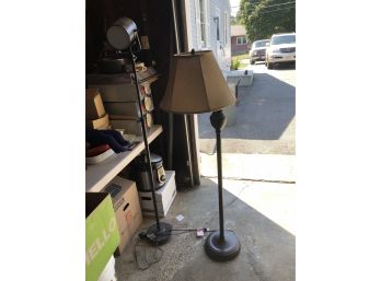 2 Floor Lamps Black/bronze