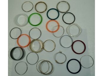 Lot Of 24 Bangle  Bracelets