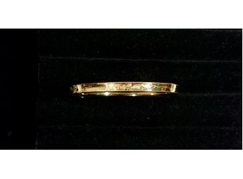 14kt Gold Filled Etched Bangle Bracelet