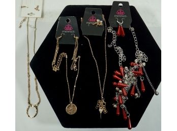 Lot Of 4 Necklace & Earring Sets