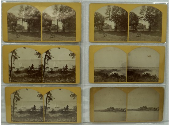Lot Of 6 Stereo Views (Real Picture) Cape Ann Scenery