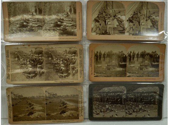 Lot Of 6 Stereo Views (Real Picture) 1898 Dead Man's Bend, 1904 Los Angeles, CA