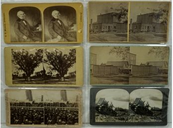 Lot Of 6 Stereo Views (Real Picture) 1895 New York, Tank, Train Yard