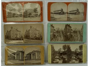 Lot Of 6 Stereo Views (Real Picture) Georgetown & Salem, MA