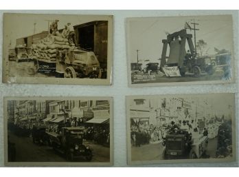 Lot Of 4 RPPC Trucks- Kleiber WWI