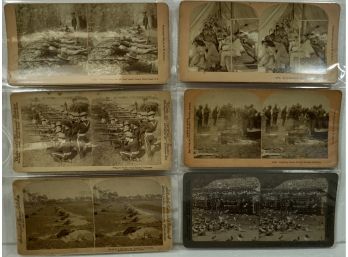 Lot Of 6 Stereo Views (Real Picture) 1898 Dead Man's Bend, 1904 Los Angeles, CA