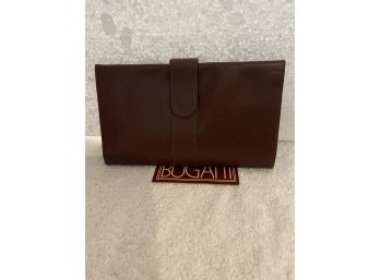 34. Fine Leather Brown Wallet With Snap Front