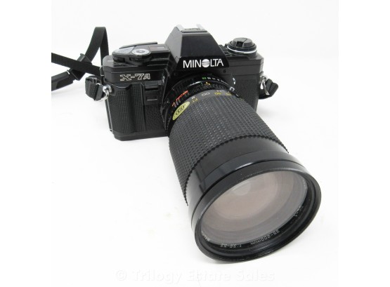 Minolta X-7A W/ Sun DC-1 35-200mm Lens
