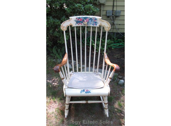 White Painted Rocking Chair
