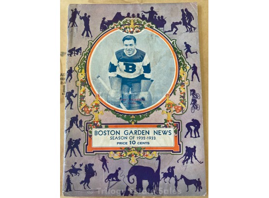 1932-1933 Season Boston Garden News