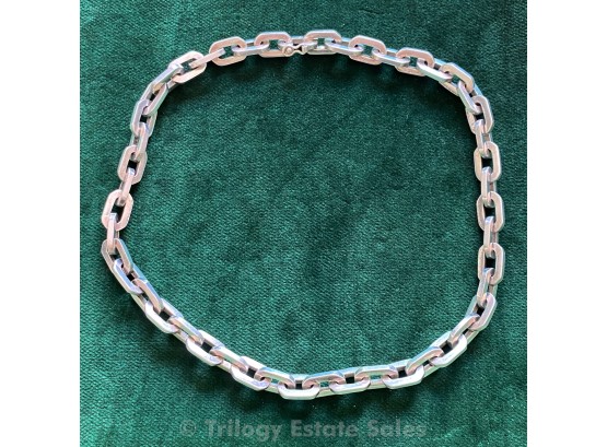 Sterling Silver Large Link Chain Necklace