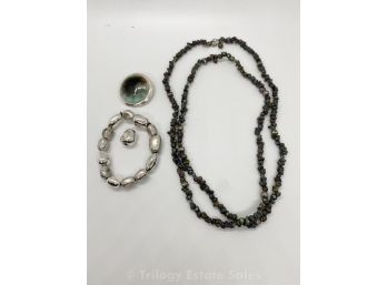 Necklace, Brooch & Bracelet