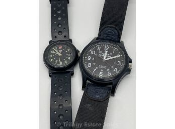 Victorinox Swiss Army And Timex Wristwatches