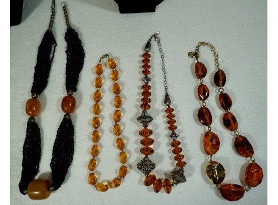 LOT OF 4 NECKLACES
