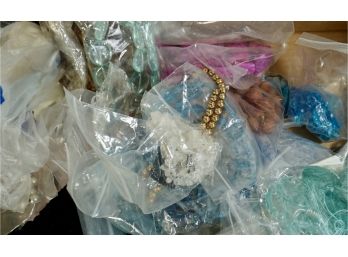 HUGE LOT OF LOOSE BEADS, NECKLACES- CRAFTERS JACKPOT
