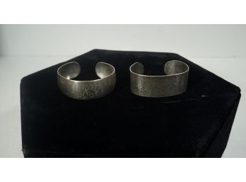 Pair Of Sterling Silver Bracelets