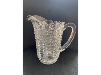 EAPG Bryce Jacobs Ladder Heavy Glass Pitcher F1