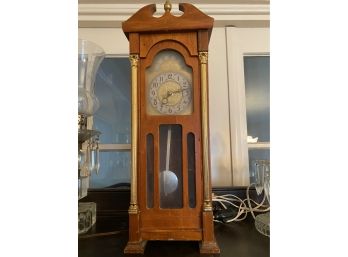 United Clock Corp Wooden Clock Model 444