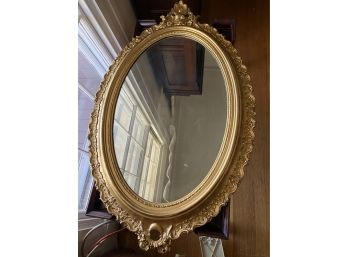 Ornate Oval Gold Mirror