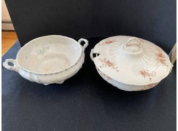 Covered Soup Tureen And Tureen With No Lid