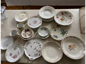 Misc China Lot Saucers, Cups, Bowls