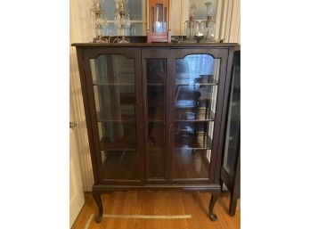 Mahogany Bookcase With Queen Anne Legs