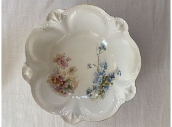 RS GERMANY Pink And Blue Flower Serving Bowl