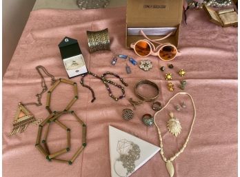 Jewelry Lot With Glasses