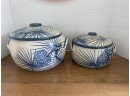 Dorchester Pottery / Stoneware Signed Covered Dishes