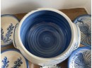 Dorchester Pottery / Stoneware Covered Dish With 5 Bowls