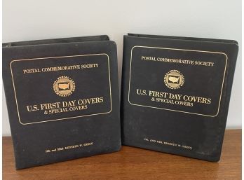 Two First Commemorative Society Sheet Us First Day