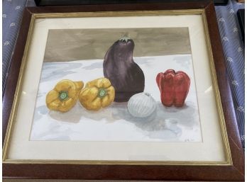 Vegetable Painting Signed H.H 00