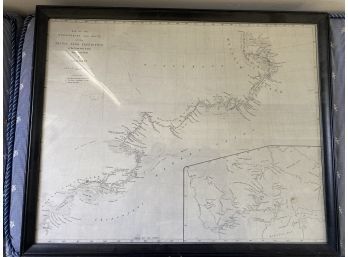 Map Of The Discoveries And Route Of The Artic Land Expedition In The Years 1833 & 1834