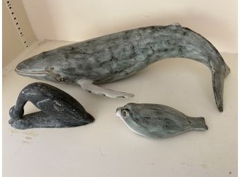 Duck, Seal Fish Figurines