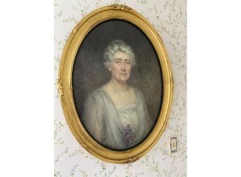 Great Granny Instant Ancestor Portrait In Oval Frame By Nora Fulcher