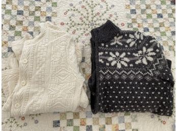 2 Ladies LL Bean Sweaters