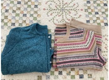 2 Ladies Cardigan Sweaters